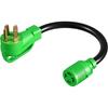 Oviitech NEMA L5-30P To NEMA 14-50R RV Generator Adapter Power Cord, 250V, SJTW 10AWG*,30Amp Male To 50Amp Female Generator Conversion Adapter,