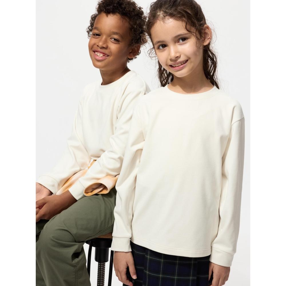 Uniqlo Kids Fleece Crew Neck T  Long Sleeve 