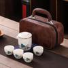 Panda-Themed Jade Tea Set 2024: Cultural Sichuan Travel Set - Perfect for Home, Outdoor Use & Gifts