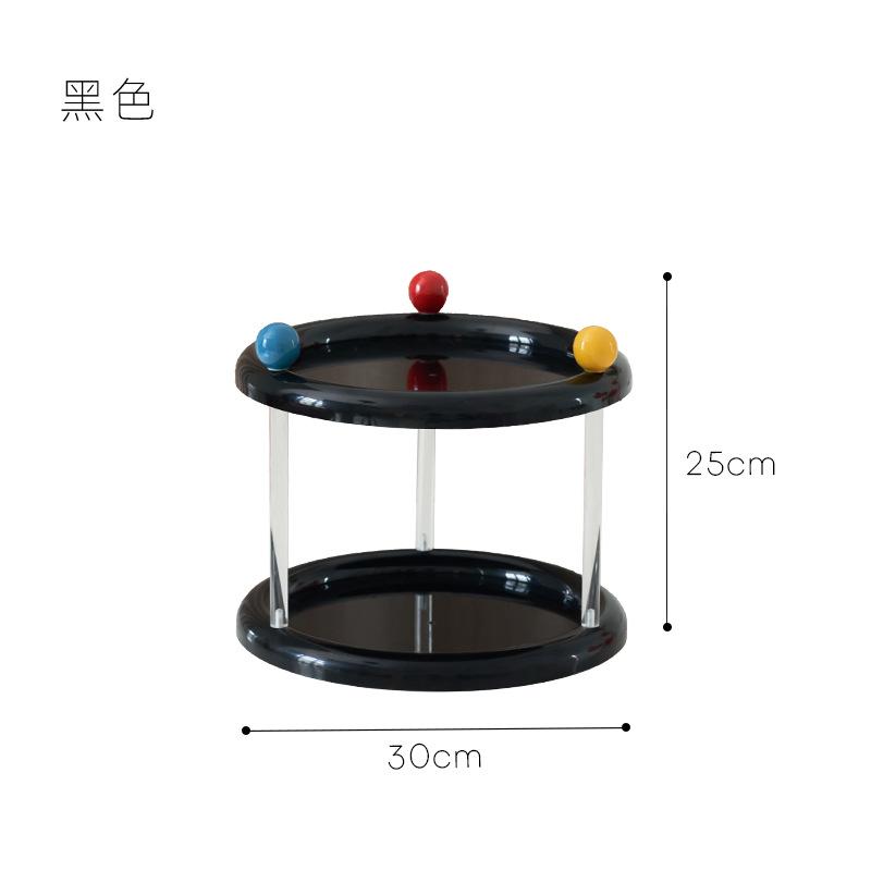 Dopamine Colored Round Small Item Storage Rack Multi-Layer For Office Desk Double Layer Cup Storage Rack