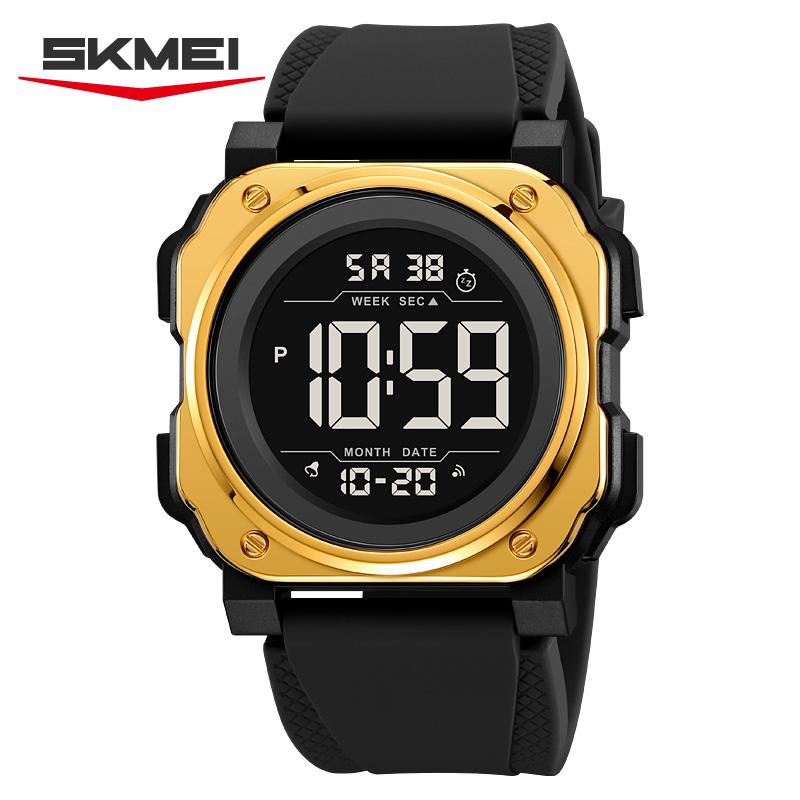 Skmei 2511 Fashion Gents Digital Watch Silicone Strap Waterproofing Multi Function Night Display Sports Watch Factory