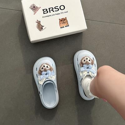 SSBL Schleife Sydney Tasche Kopf Halbschuhe Damen Oberbekleidung 2025 Frühling und Sommer neue Lochschuhe zwei Trageweisen Sandalen
