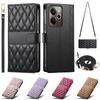 Crossbody Leather Phone Case for Samsung Galaxy S26 S25 S24 Ultra S23 FE S22 S21 S20 Plus A16 A36 A56 Lanyard Card Wallet Cover
