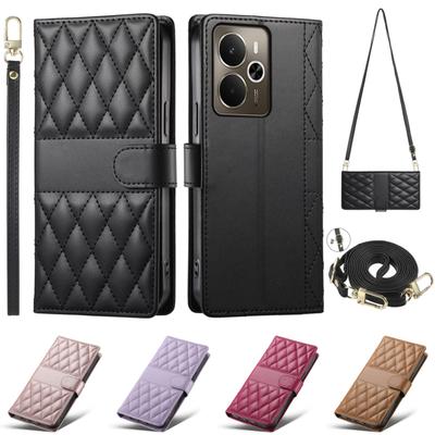 Crossbody Leather Phone Case for Samsung Galaxy S26 S25 S24 Ultra S23 FE S22 S21 S20 Plus A16 A36 A56 Lanyard Card Wallet Cover
