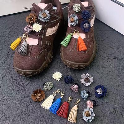 Tenisky MIU-Style s třásňovou přezkou a květinovým motivem - Ležérní německé tenisky podzim/zima