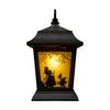 Takasho Solar Light Outdoor Alice Silhouette Lantern Black Garden Light Outdoor Indirect Lighting Waterproof Alice in Wonderland Resin/Glass/Steel TA-