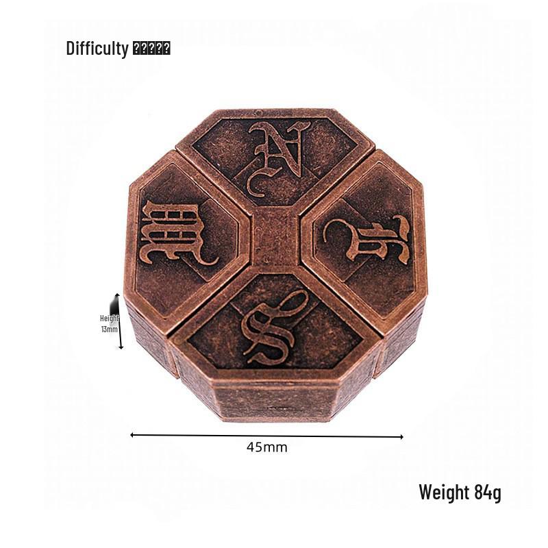 Kinder Intelligenz Puzzle Set: Luban- und Kongming-Schlösser, Neun ineinandergreifende Ringe, Hufeisenschloss - Trendiges Lernspielzeug auf TikTok