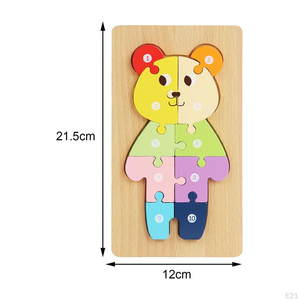 Jigsaw Wooden Puzzle, Activity Toys, Early Development, Preschool Travel Toy, Montessori Toys for