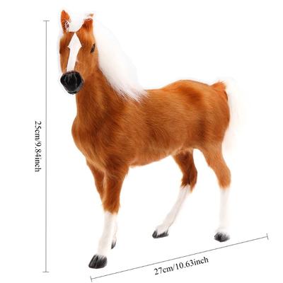 1PC Interior Simulation Horse Model Animal Model Ornament Figurine Cute Home Decoration Gift for Friend