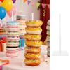 Acryl Donut-Aussteller Donut-Ständer Wiederverwendbarer Donut-Halter für Party-Events Abschlussfeier Esszimmer Thanksgiving