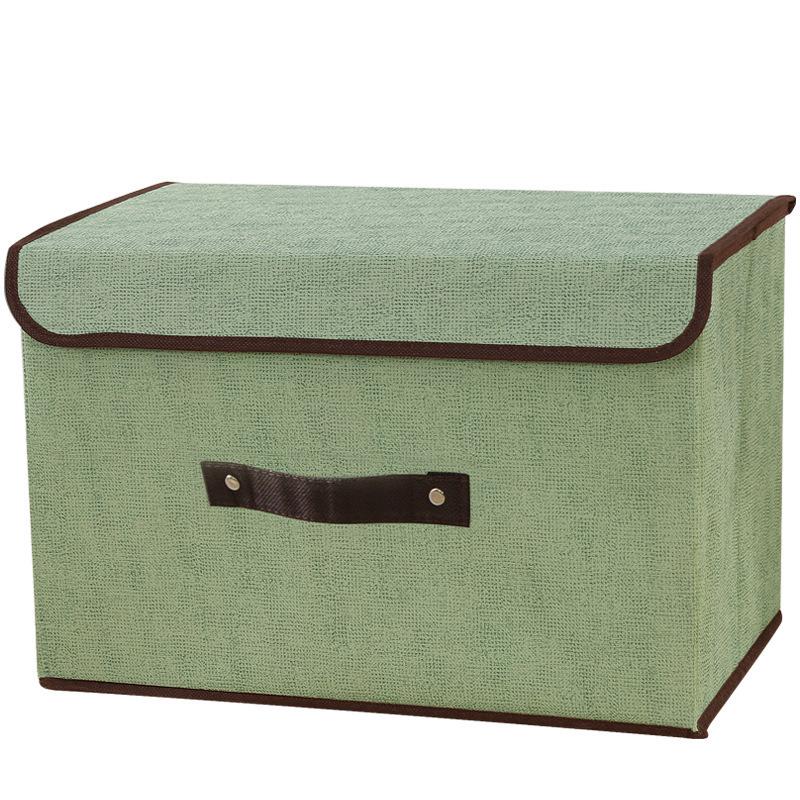 Two-Piece Foldable Non-Woven Fabric Storage and Organizer Box Set