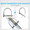 D Shape Trailer Locking Pin Round Loop Wire Lock Pin Trailer Coupler Pin  Farm Trailers