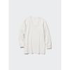 Uniqlo Japan UlTra Warm HeaTTech CoTTon V Neck T 9 minuTe sleeVe