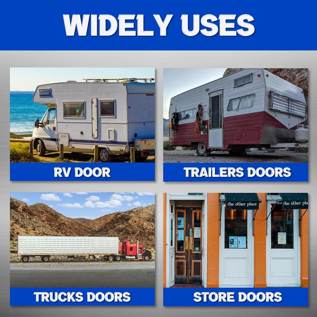 Lonffery Rv Door Latch, RV Door Holder, 304 Stainless Steel Trailer Latch, 4 Inches