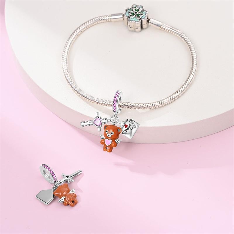 Charm Copper Fit Pandachoriginal Charms Bracelet Tailor Sewing Machine Pendant Beads Diy Jewelry Giftnew