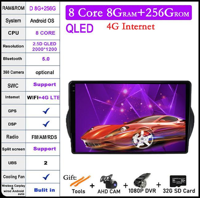 Android 14 For Peugeot Bipper 2008 - 2017 Car Audio Player Stereo Video Multimedia Radio Bluetooth GPS Navigation