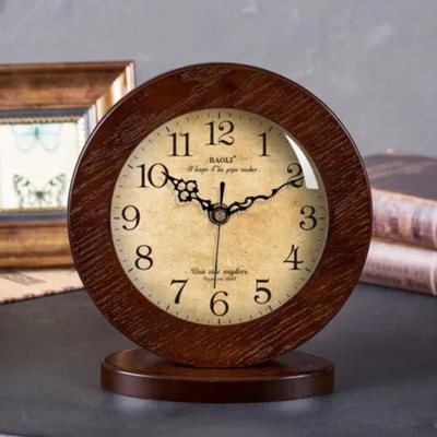 Wohnzimmer Europäische Holz Tischuhr Heimdekoration Stumm Modern Wohnzimmer Schlafzimmer Schreibtischuhr Büro Schreibtischuhr Geschenk
