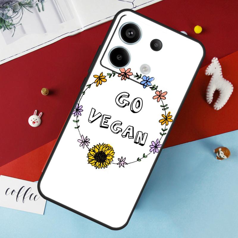 Go Vegan Case for Xiaomi Redmi Note 13 12 10 8 9 11 Pro 12S 10S 11S Redmi 13C 10A 10C 9C 12C Cover