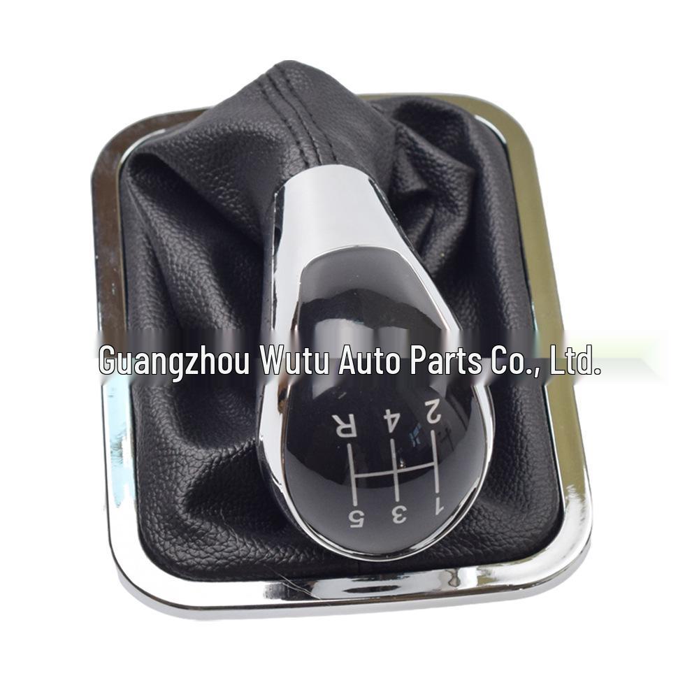 Kompatibel mit Geely Emgrand 7 & Mitsubishi Lancer: Schwarzer Leder Schalthebelknaufbezug.