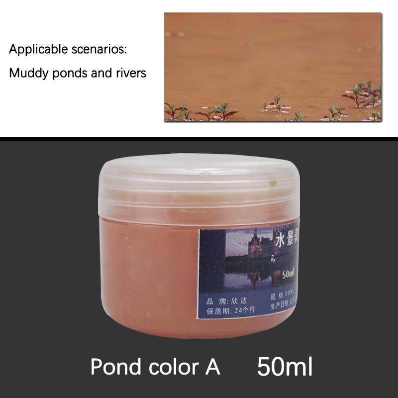 

50 мл Паста для моделирования диорам Водоем Реки/Океаны/Озера/Крем для создания статического имитированного водного эффекта Материалы для создания сцены для диорамы