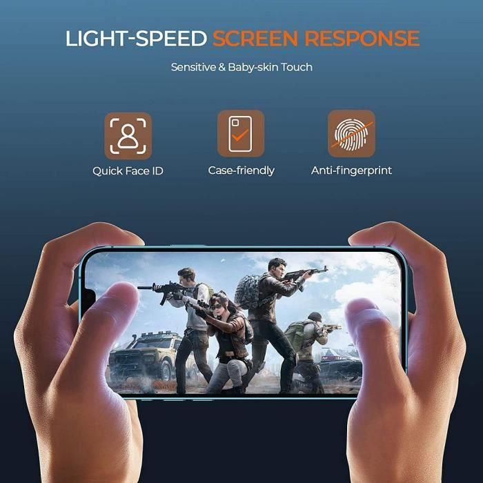 E.F.Connection [2 pièces] Verre Trempé Intégral Pour iPhone 13 mini (5,4") Vitre Protection d'Ecran
