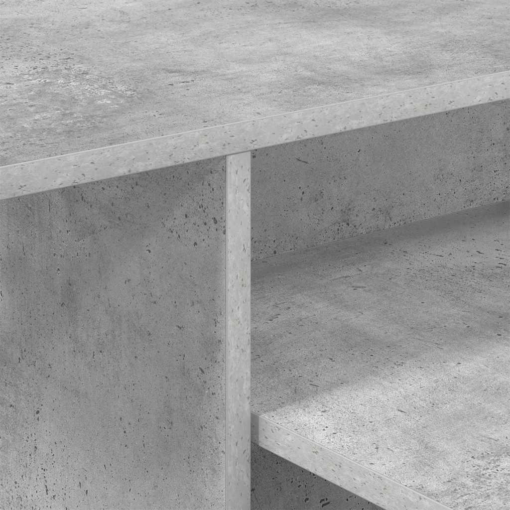 Console Table Concrete Grey 91.5 x 35 x 38.5 cm Particleboard