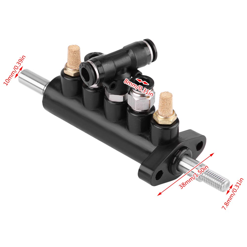 KIMISS Aluminum Alloy Car Air Control Valve, Foot Pedal Valve, Tire Changer for Rangers, Tool (Black) (3))