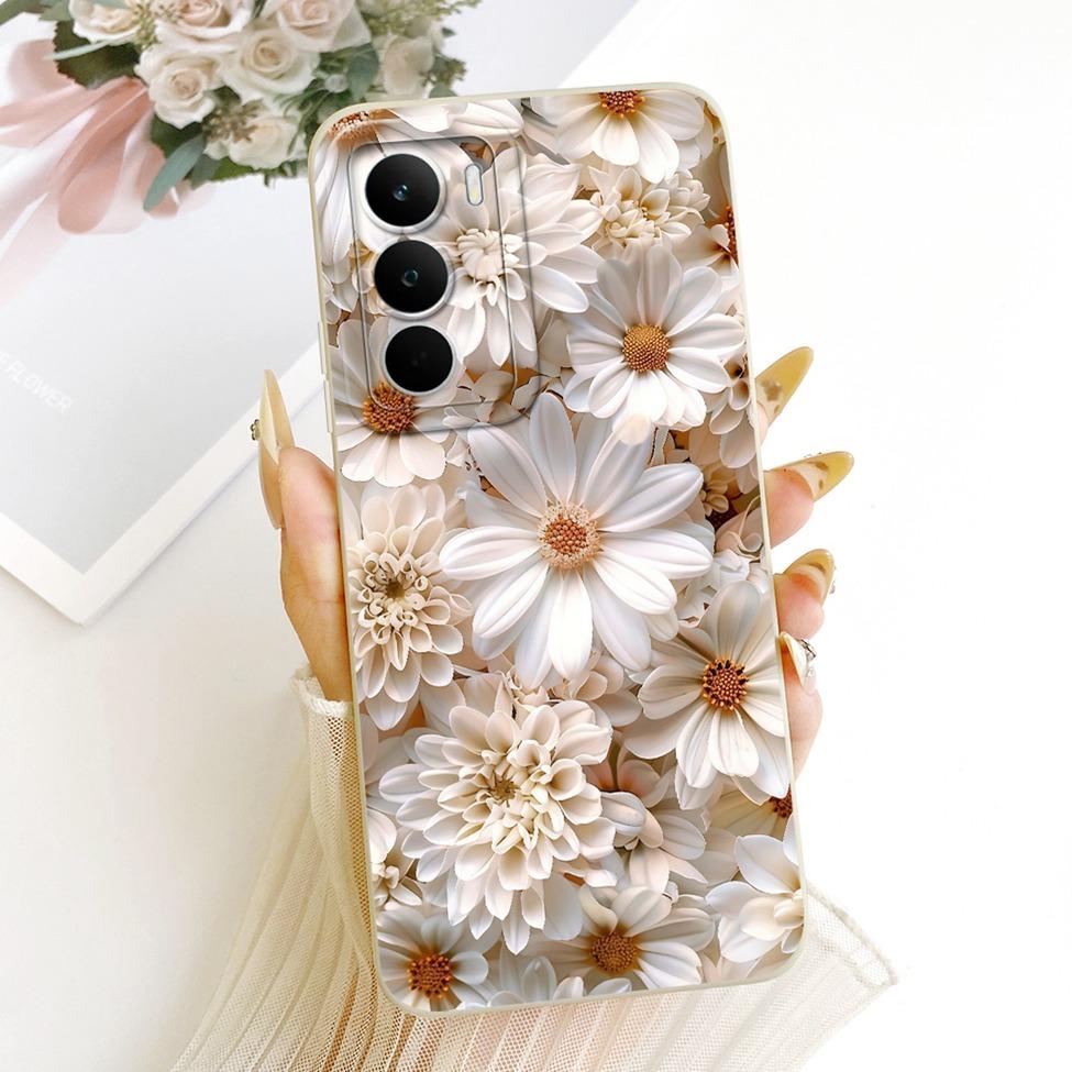 Cover For Realme C71 Case RMX5303 Silicone Luxury Fashion Flowers Kawaii Cute Painted Shockproof Phone Case For Real me C71