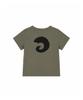 Tansanmageunesyum Horn Applique T-Shirt (Khaki)