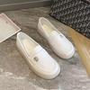 2025 Women's Versatile Soft Sole Flat Nurse Shoes - White Leather for Spring & Autumn