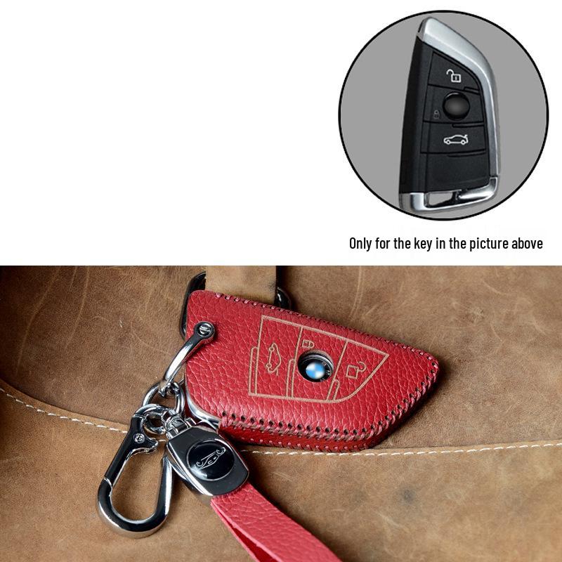 Premium Cowhide Key Case for BMW 3 Series 2013-2018, 2 Series, and 1 Series