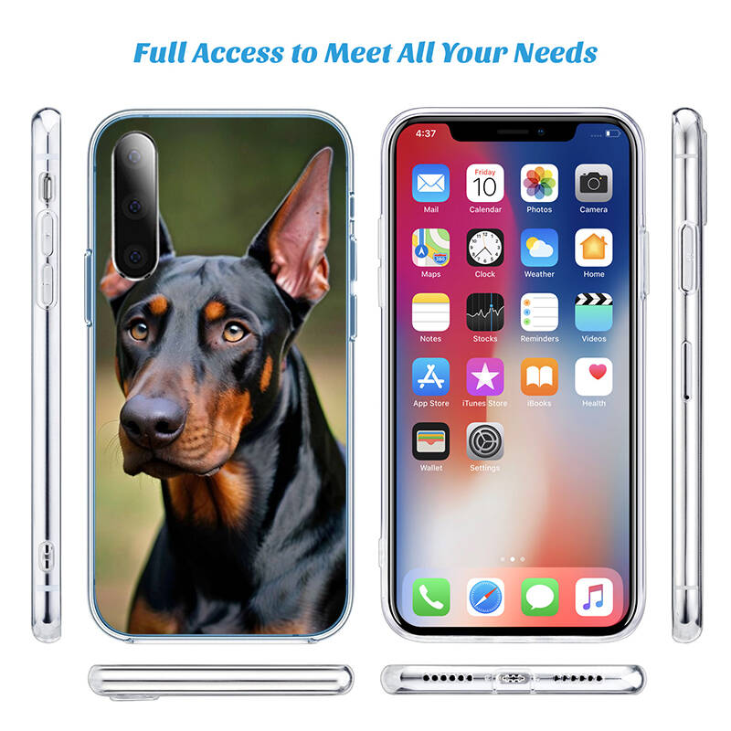 Rottweiler Doberman Guard Dog Phone Case for Motorola Edge 20 30 S30 40 50 Fusion Lite Plus Pro Ultra Neo One Action Zoom Hyper Power Macro Vision