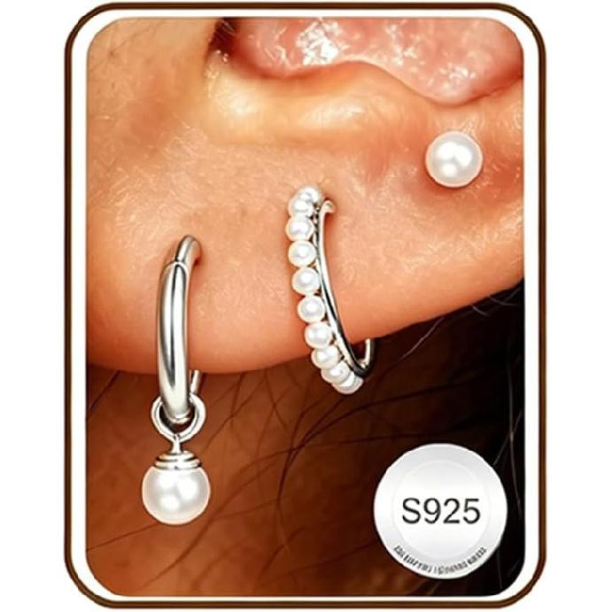 30 Paar klobige goldene Creolen für Damen, Multipack Schmuck für Geschenk | Mehrere Stile, zum Stapeln, leicht, 14K Gold-beschichtet, Hypoallergen,