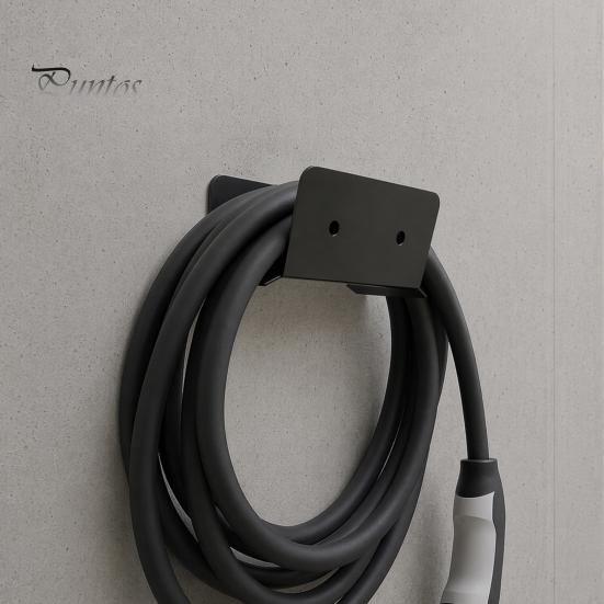 Vehicle Charger Cable Holder Holder, Durable Stainless Steel Bracket, Wall Mount Space Saving Organizer EV Keeps Thick Cables Neat Tidy Organizer, for