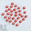 Ceramic Loose Beads Chinese Red Beads Handmade DIY Necklace Loose Beads Accessories