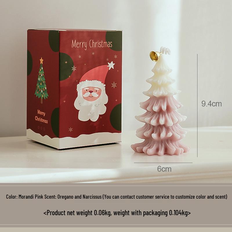 Christmas Tree Shaped Scented Candle - Festive Theme Decoration & Creative Gift