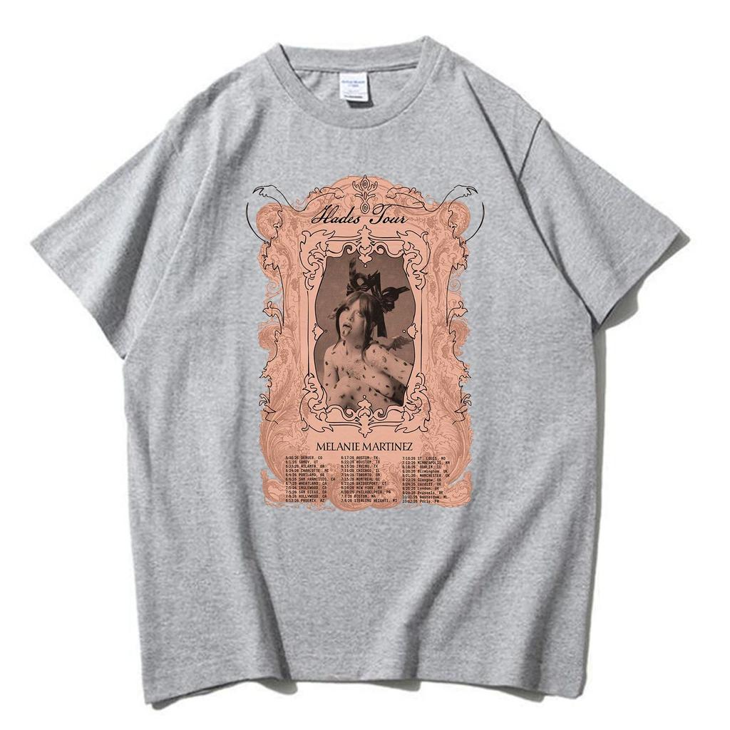 T-shirt Moda Hip Hop Y2k 2026 Melanie Martinez Album Hades T-shirt Harajuku Casual Manica Corta Girocollo Stampa T-shirt Larga