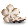 Vintage Multi-color Ceramic Craft Dish Creative Decorative Flower Shaped Small Dish Home Flavor Dish Gifts