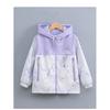 Girls Reversible Fleece Lined Hooded Jacket Big Kids Casual Windproof Outerwear