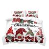 Christmas Cute Dwarf Three-Piece Quilt Cover 3D Digital Printing Bedding Set