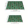 Festive Christmas Dachshund Plaid Pattern Digital Print Fleece Blanket - Soft and Warm for Sofa, Bed, or Travel