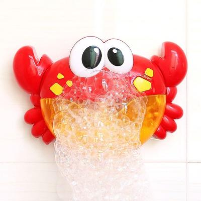 Bubble Crabs Baby Bath Toys Kids Pool Swimming Bathtub Soap Machine Automatic Bubble Crab Foam Toy