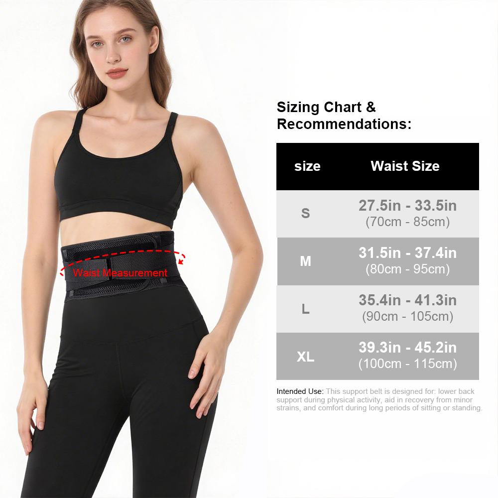 1Pcs Lumbar Support Belt For Lower Back Pain Relief Breathable Back Brace With Rigid Stays Heavy Lifting Office Work Sciatica