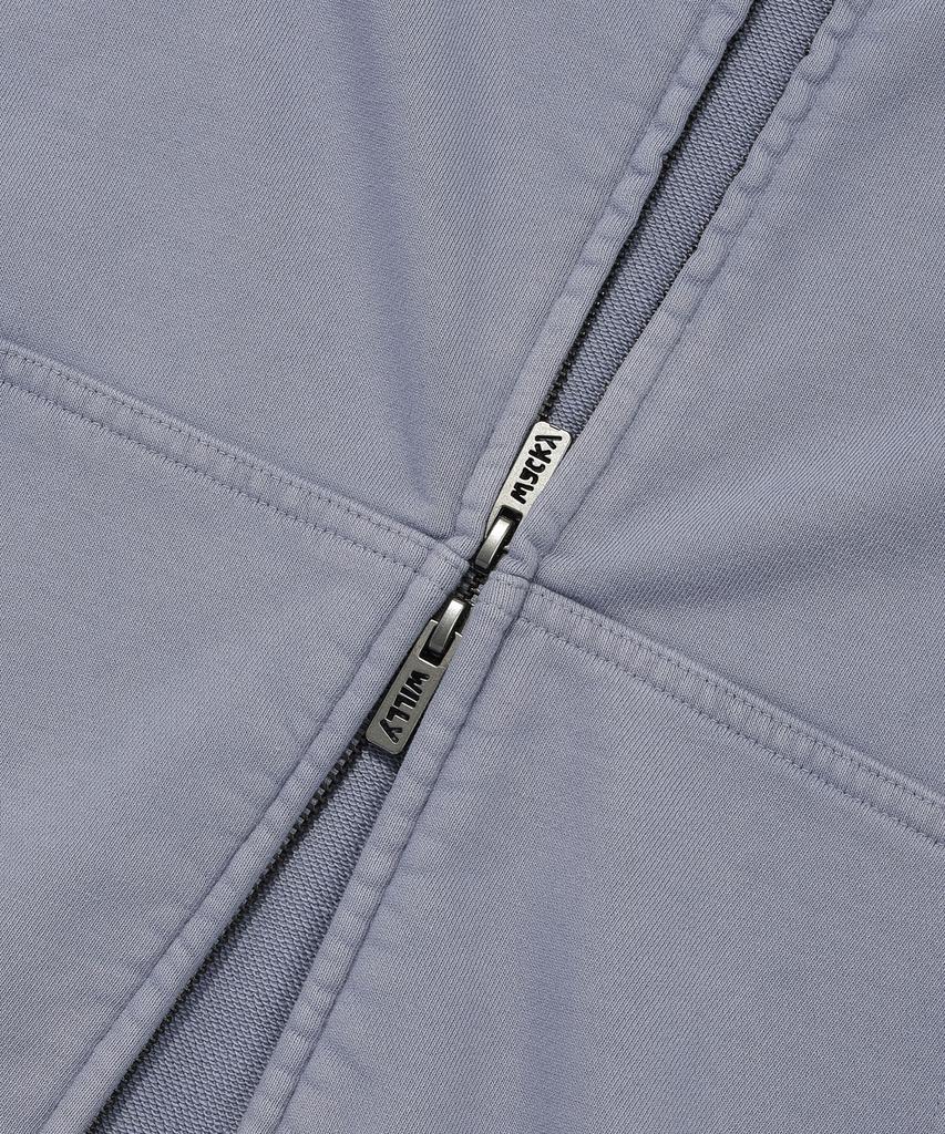 Wacky Willy Kiki Triple Dyed Zip-Up Hoodie Blue