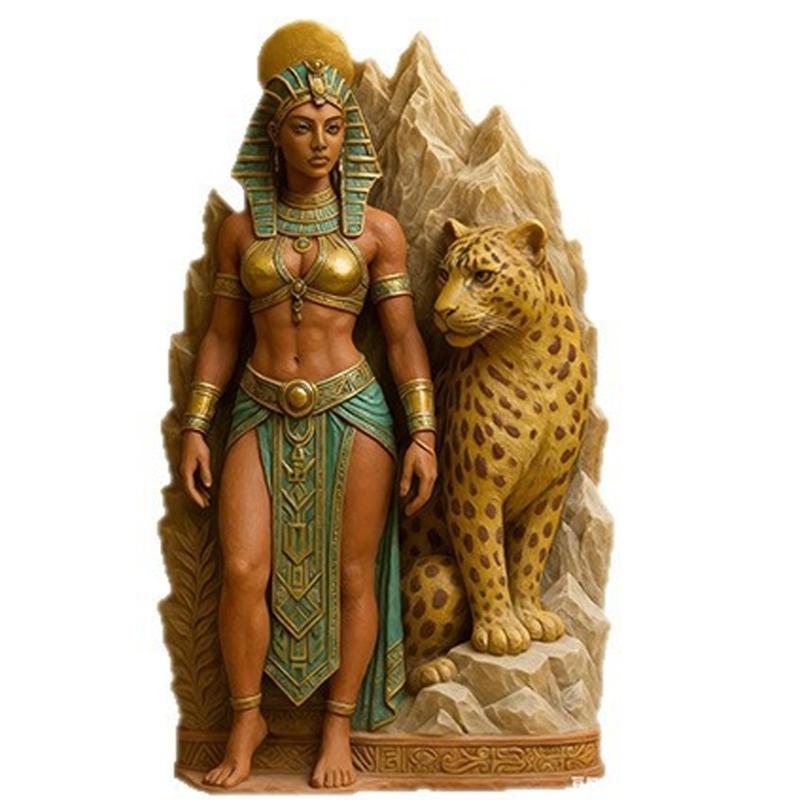 Leopards Egypt Lady Silicone Candle Molds Multipurpose Silicone Mould For Making Candle Soap Home Decoration Resin Art