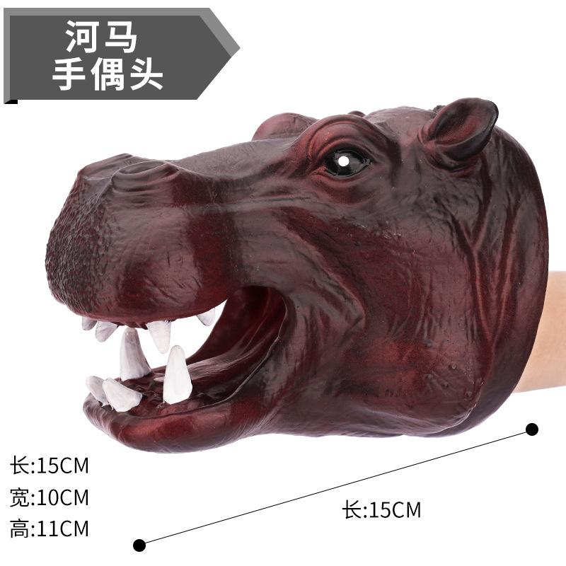 Dinosaurier Handpuppe Dinosaurier Handschuhe Spielzeug Weichkleber, Simulierter Tyrannosaurus Rex 3-6 Jahre Altes Kinderspielzeug Tierkopf