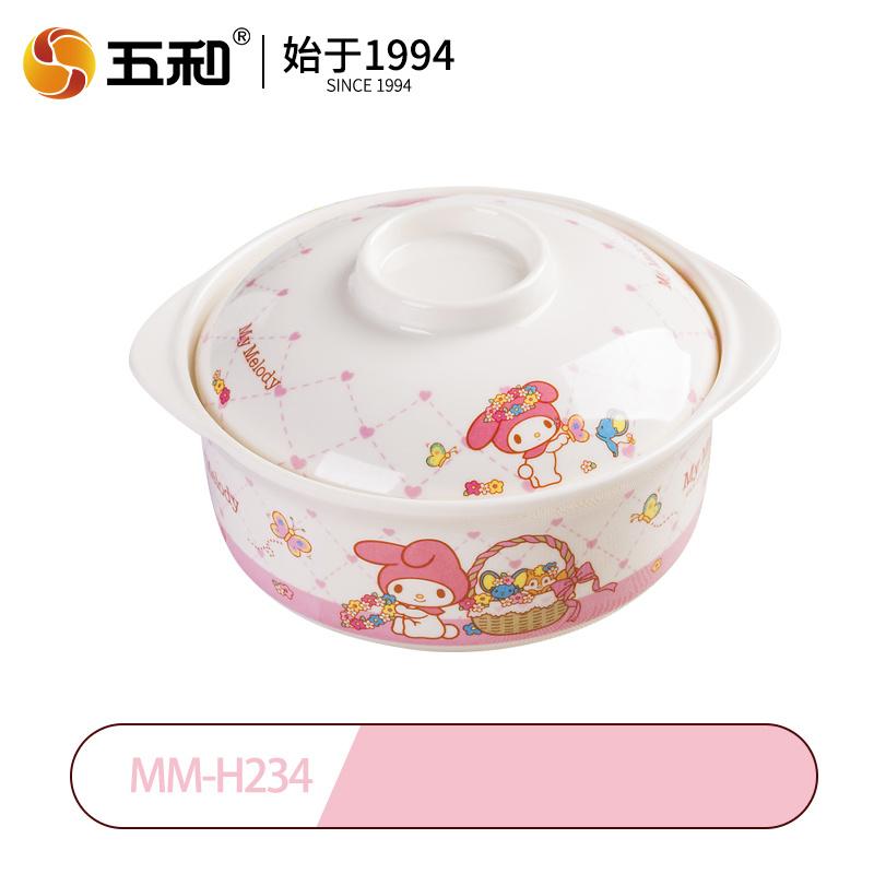 Sanrio Children Tableware My Melody Series Salad Plate Home Dining Plates Rice Salad Bowl Cartoon Water Cup Anti Fall Tableware