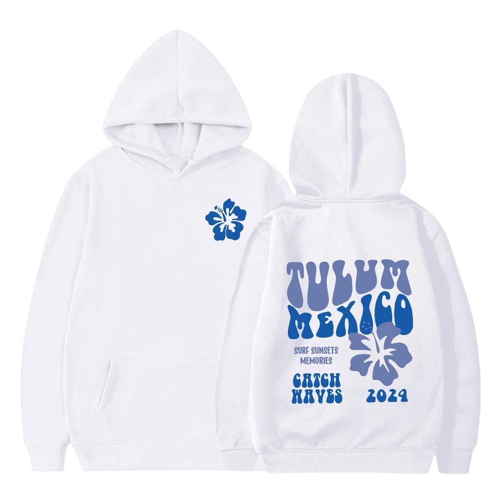 Felpa Stampata QEEAN BEACH Wild Wave 1971 per Bambini - Pullover Autunno/Inverno Vestibilità Larga per Ragazzi e Ragazze