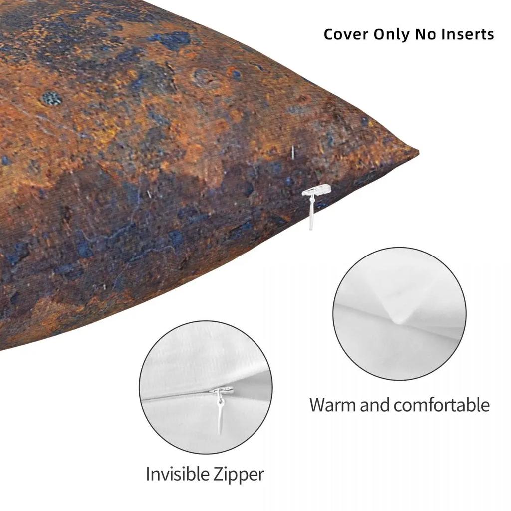 Rust Pillowcase Polyester Pillows Cover Cushion Comfort Throw Pillow Sofa Decorative Cushions Used for Home Bedroom Living Room