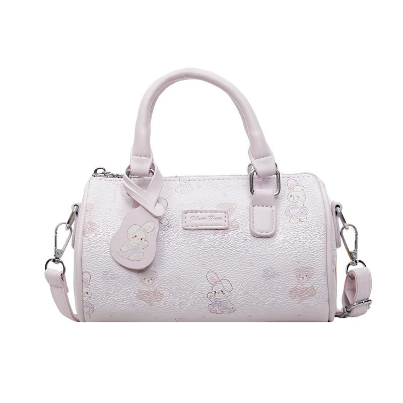 Commuter Pillow Bag Women's New Printing Pattern Contrasting Color Handbag Crossbody Shoulder Bag